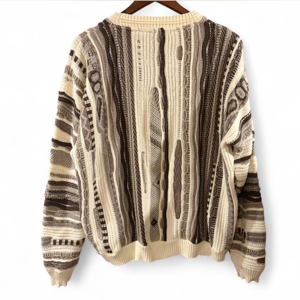 Vintage 3D Knit COOGI-Style Protege Collection Crewneck Sweater Size Men’s XL - Picture 3 of 5